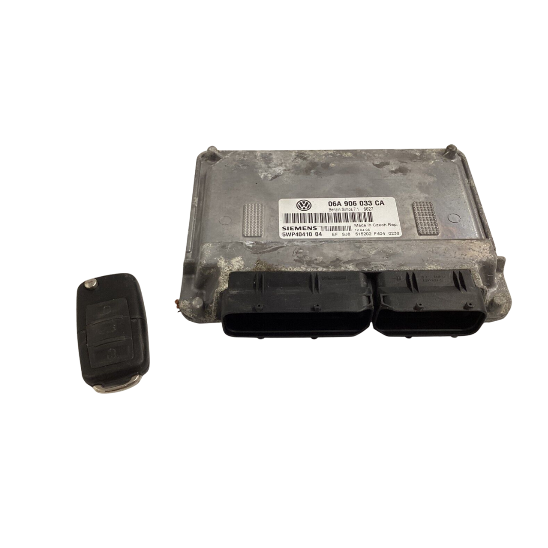 Motorsteuergerät 06A906033CA / 5WP4041004 + Schlüssel – VW Golf 5