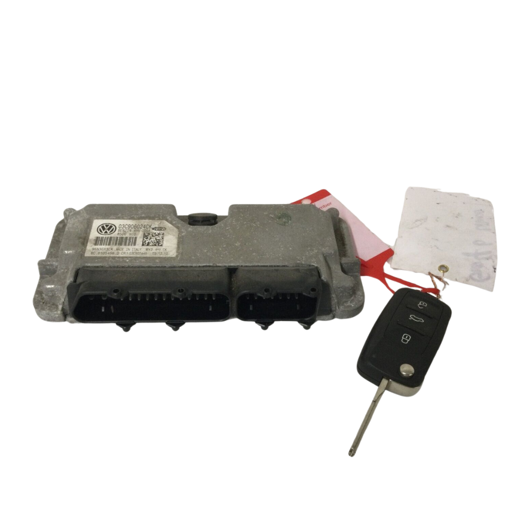 Motorsteuergerät 03C906024CK / PM0085740A + Funkschlüssel – VW Golf 6 Limousine