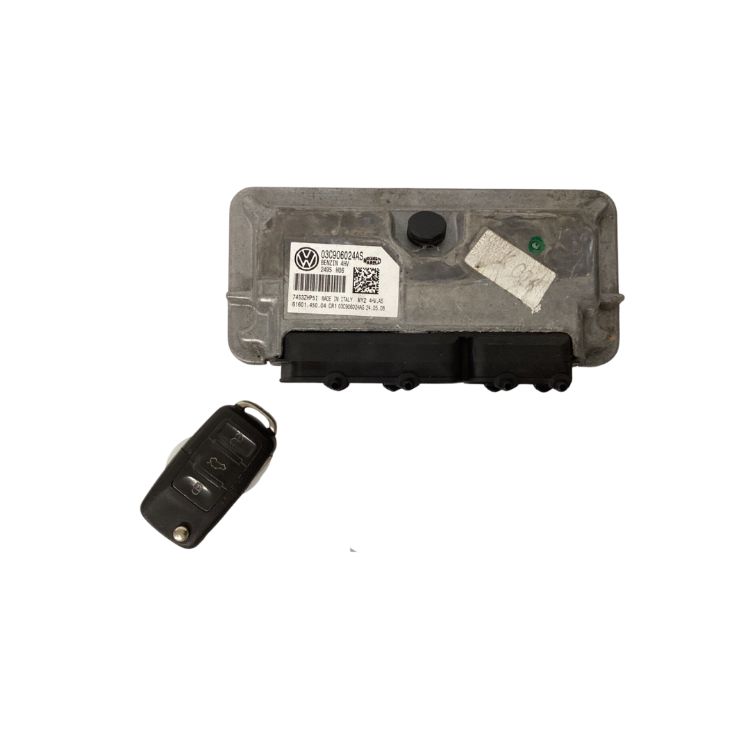 Motorsteuergerät 03C906024AS + Schlüssel – VW Golf 5
